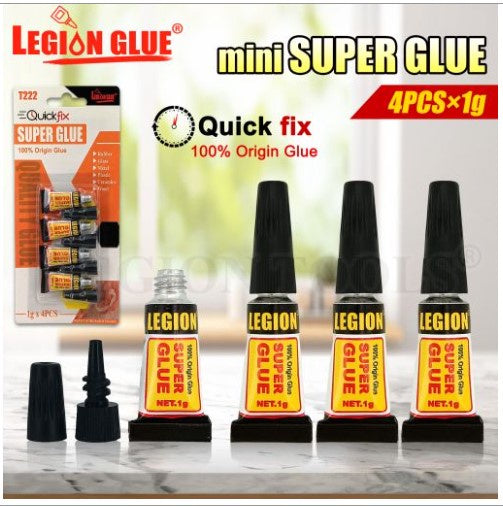 Quick fix super glue 1ml 4pack