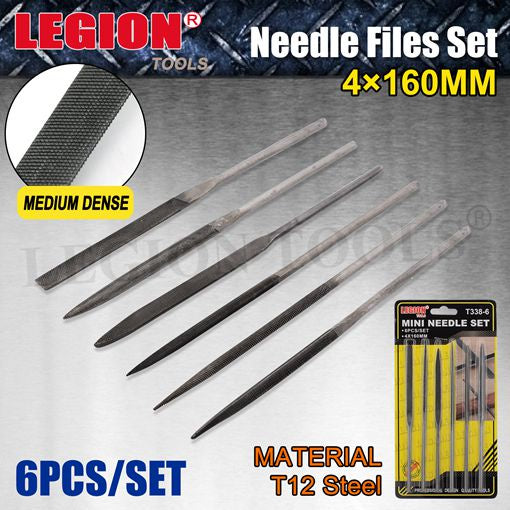 Legion Mini Needle File Set 6Pcs 4x160mm