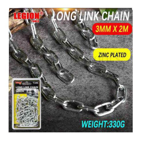 Long Link Chain 3mm x 2m