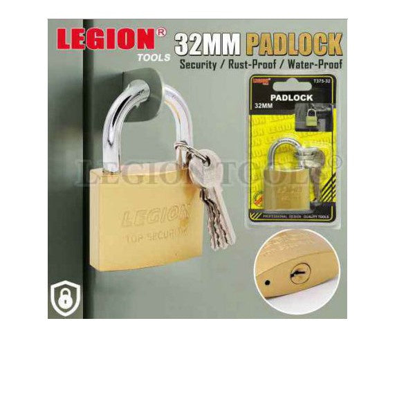 32mm Padlock Brass