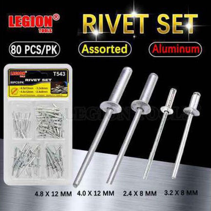 Rivets Set 80Pcs/Pk