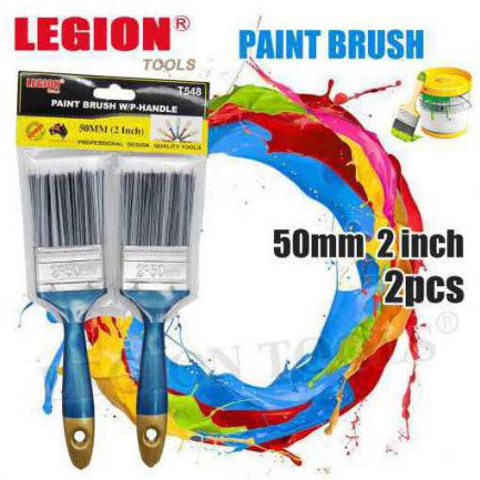 Paint brush w/p-handle 2(50mm) 2pcs