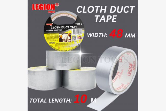 Cloth Duct Tape Silver 0.2mmx48mmx10m