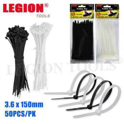 Cable tie 3.6 x 150mm 50pcs/pack