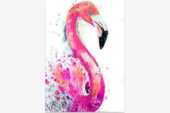 5d Diamond Art Flamingo 30x40cm