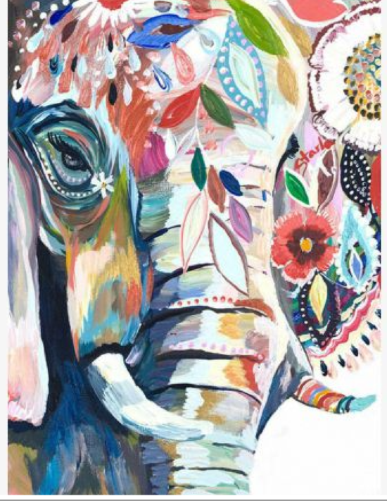 5D Diamond Art Elephant 30x40cm