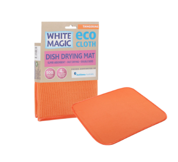 Dish Drying Mat - Tangerine