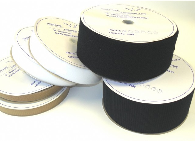 Touchtape Standard, Hook & Loop, White, 25mm. Sold Minimum 500mm