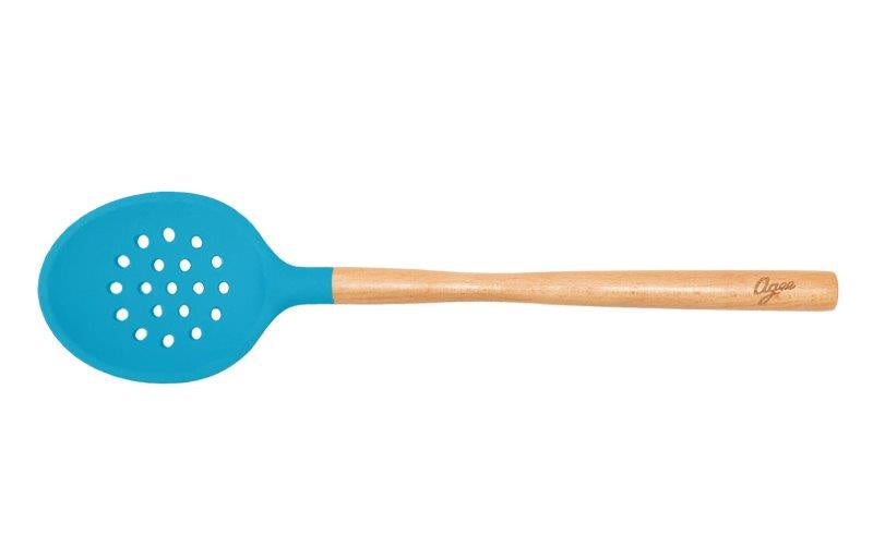 Agee Kitchen Spn Slotted Blue 34cm