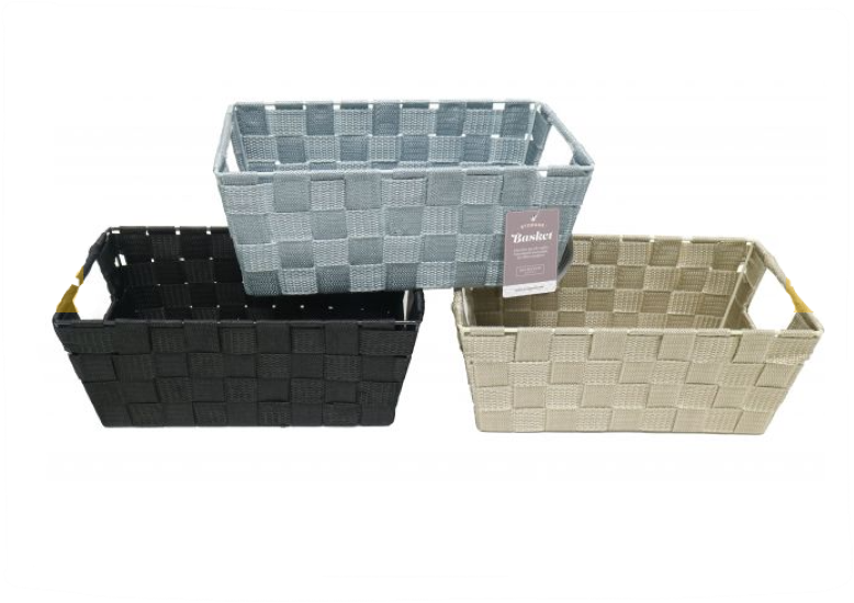 Basket Not Woven, 29x16x11cm, Assorted Colours