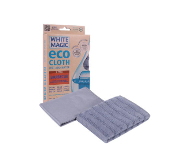 White Magic Microfibre Eco BBQ Cloth - 2 packs