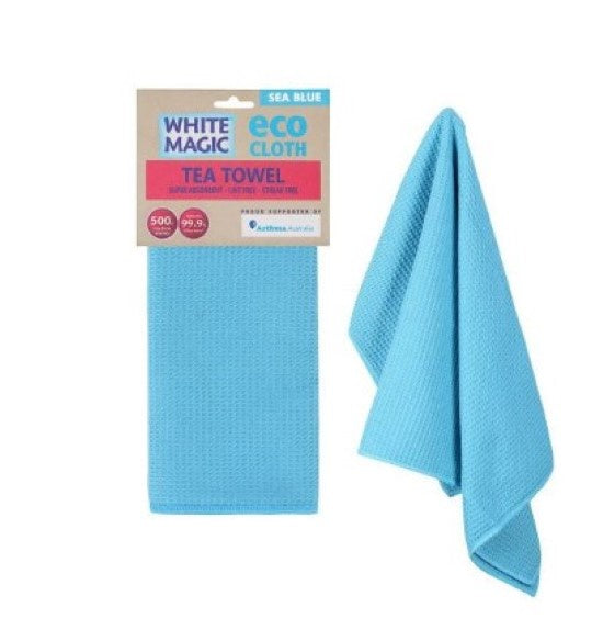 Eco Cloth Tea Towel Sea Blue