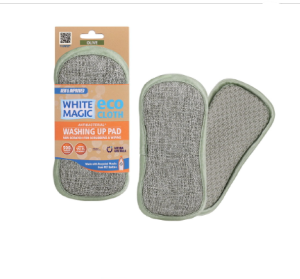 Eco Cloth Washing Up Pad - Olive