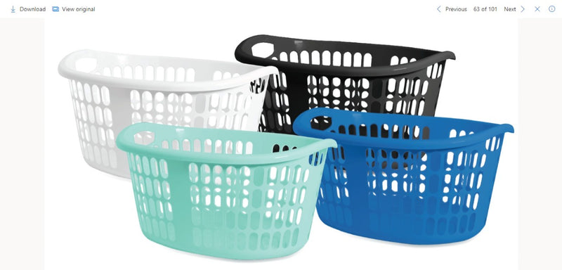 Snazzee Oval Laundry Basket