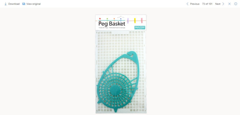 Snazzee Peg Basket