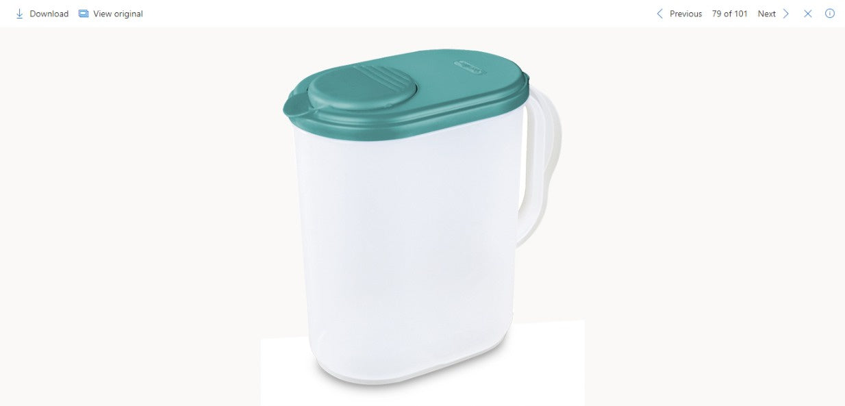 Sterilite Ultra Seal Jug 3.8L - Clear/Blue Atoll