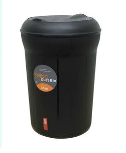 11L Idee Swing Dust Bin -  Black