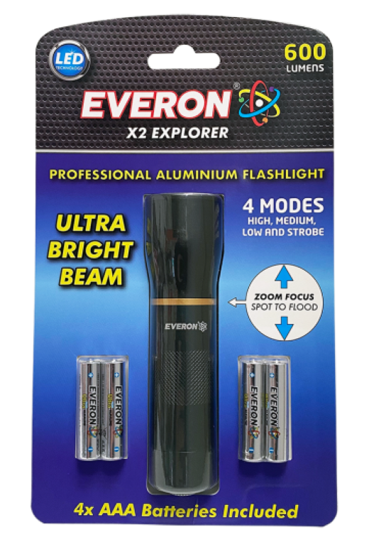 Everon X2 Explorer Torch 600 Lumens