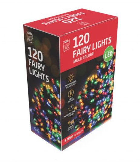 LED Flashing Multi Fairy Lights 120Pc