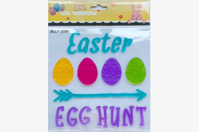 Easter Gel Sticker 20x25cm Egg Hunt