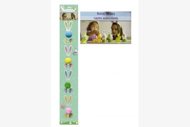 Easter Bunny Stickers 4pk