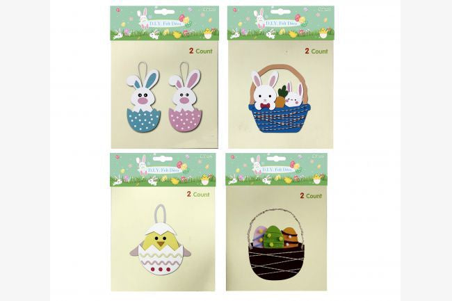 Easter Diy Felt Kit 2pk 4asst