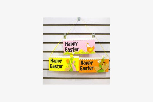 Easter Door Hanger 23.5cm 3asst