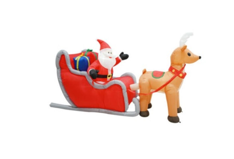 Airpower Jumbo Santa Sleigh Reindeer 300cm