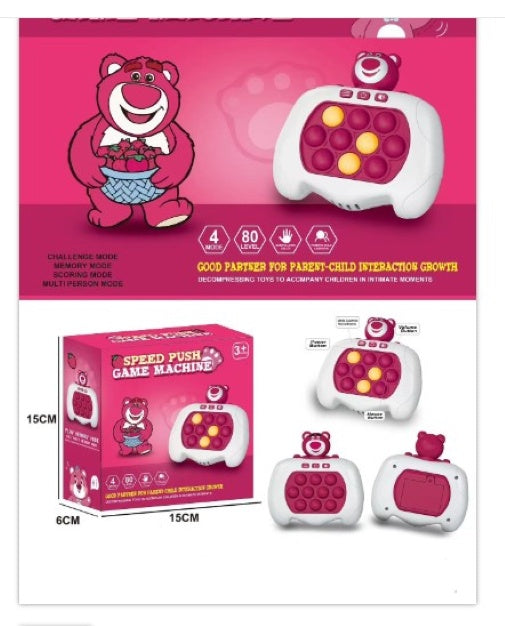Quick Push Game Console B/O Bear