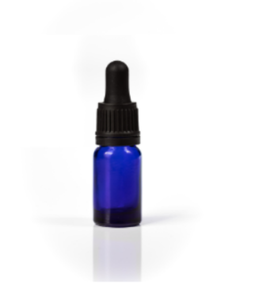 Euro Blue Glass Bottle 10mls & Tamper