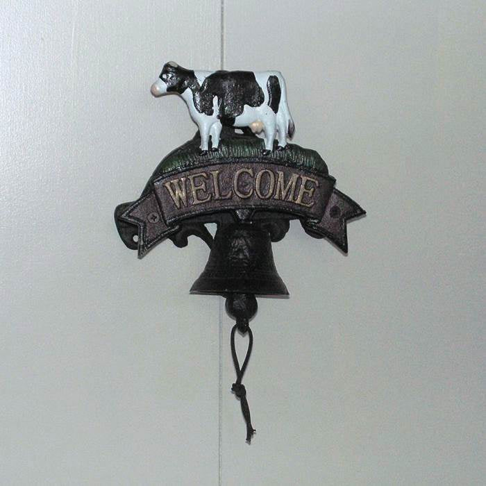 Horse Welcome Bell Cast Iron 18x24cm