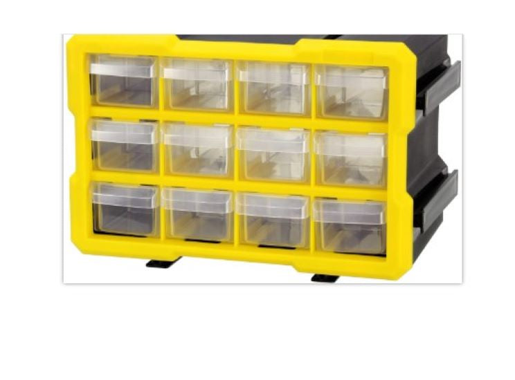 Compartment Storage 12 Drawer Yellow