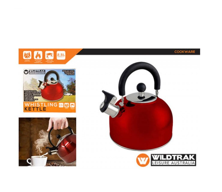 Whistling Kettle 2.5L S/Steel Red