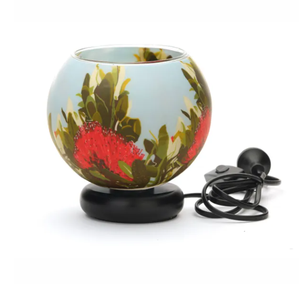 Glass Electric Lamp, Pohutukawa Blush