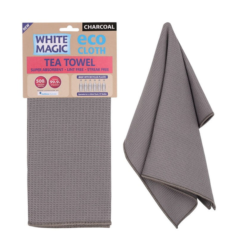 Eco Cloth Tea Towel Charcoal