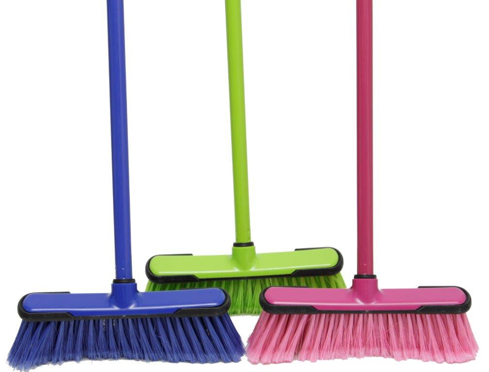 Kitchen Broom Asst Colours