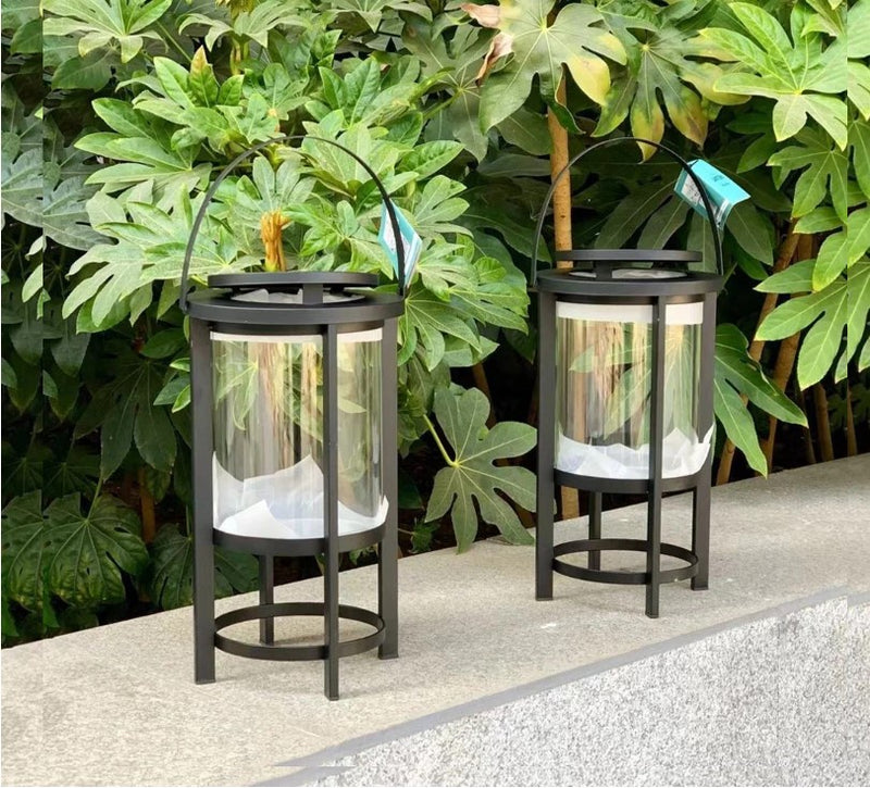 Lantern Big Set - Iron & Glass Singular Each