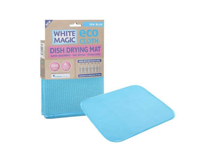 Dish Drying Mat Sea Blue