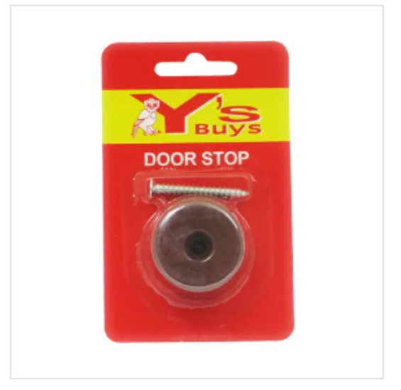 Rubber Doorstop, Grey or Brown