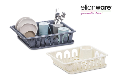 Dish Drainer Grey/Cream