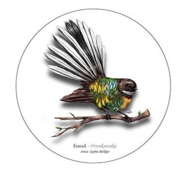 Ceramic Coaster Set of 4 NZ Birds