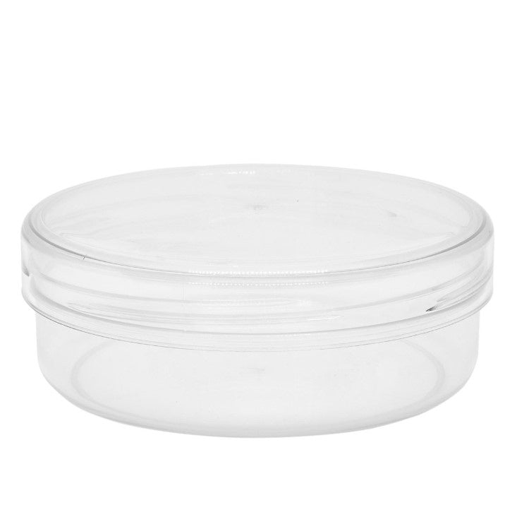 Flat Jar, with Clear Lid