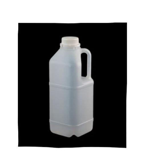 Flagon W Lid 2L Square Natural Foodgrade