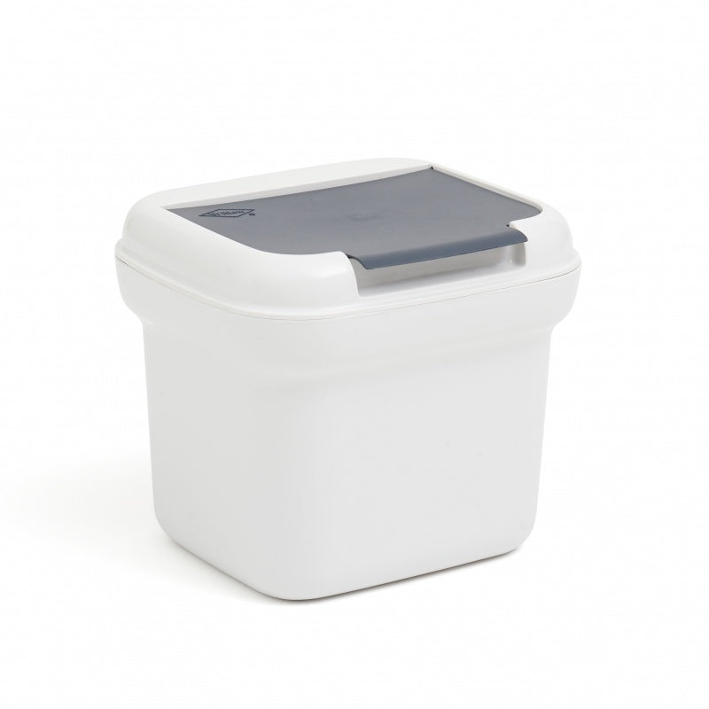 Willow Flip Top Bench Tidy Bin – 5L (White)