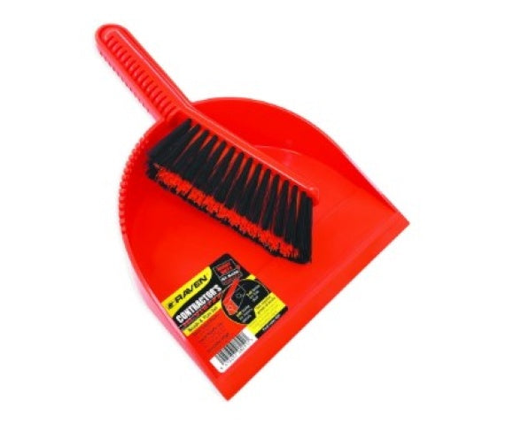 Brush & Pan, Contractor's Hi-Vis