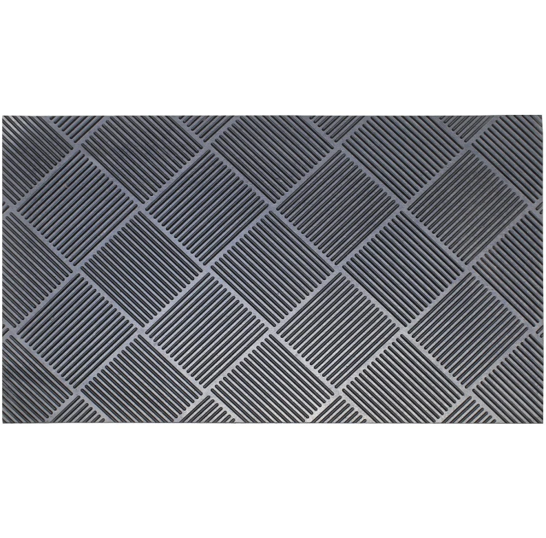 Reversible Rubber Eco Mat, Black (750mm x 450mm)