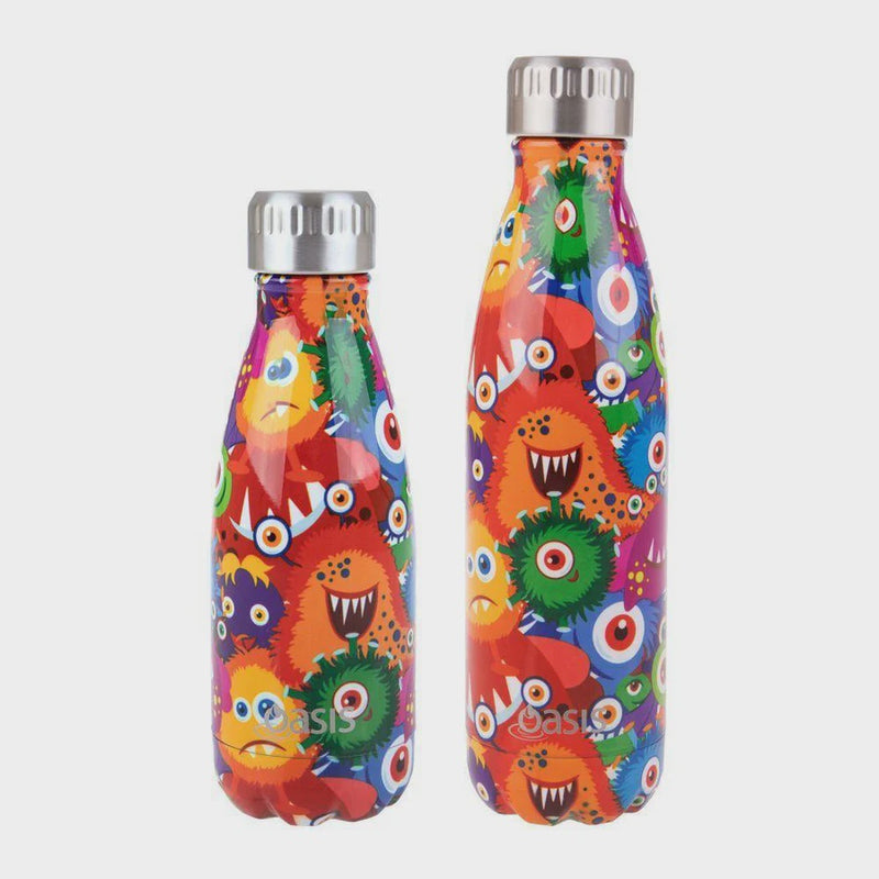"Oasis" S/S Insulated Drink Bottle 350Ml Monsters