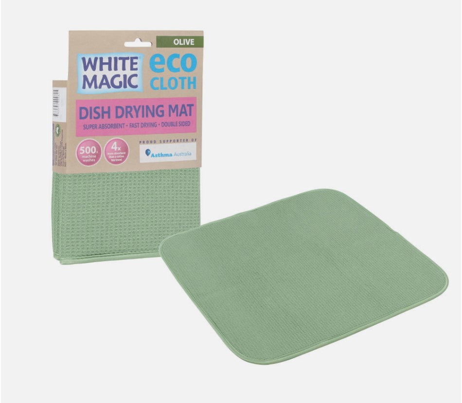 Dish Drying Mat - Olive