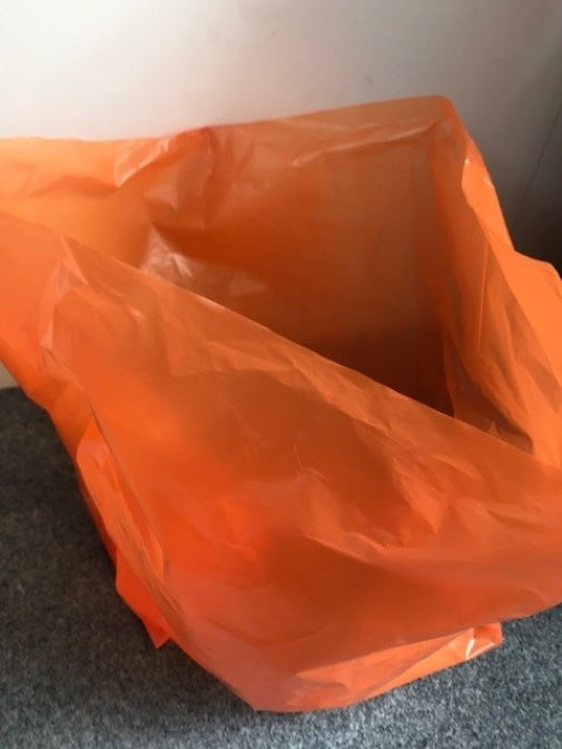 Rubbish Bag Orange  70Lit - Single