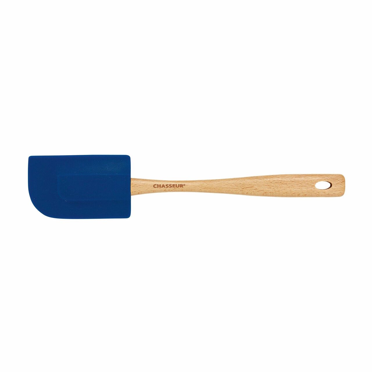 Silicone Spatula, Wooden Handle, Large, Blue